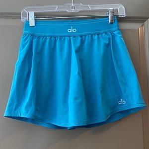 alo match point skirt - color blue splsh